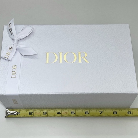 Dior Gift Box Storage Empty 8.9" x 5.5" x 3" Ribbon Tissue w. Shipping Box NEW - Picture 4 of 9